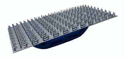 Strgalo za omet z ročajem 245x130mm, Z01418