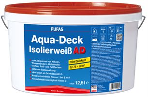 Isolier- und Renovierfarbe AQUA-DECK ISOLIERWEISS AD 12,5l/Kübel 32Kübel/Pal, Z014205000