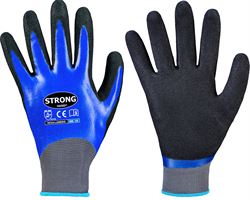 Rokavice LAREDO STRONGHAND® Nitril, modro/črne, prevlečene v celoti, EN388, Vel. 9, P144, Z063409
