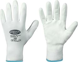 Rokavice CLASSIC BEIJING STRONGHAND®, bele, EN388, vel. 8, P240, Z070608