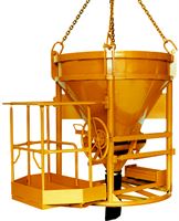 Silos za beton 1016H.12 PAM, 1000l s transportno košaro za delavca, cilindrično-stožčast, Z1016H1000PAM