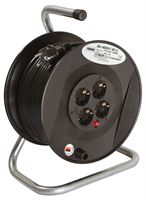 Kabelski boben z el. kablom 3x1,5, 25m PVC-kabel H05VV, 4 SSD & termostikalo, Z1208028X