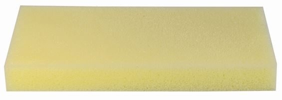 Ersatzgummi gelb für Reibebrett Alu 280x140x30mm VPE10, Z12983
