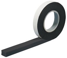 Kompriband 15mm Fugenbreite 4-9mm 5,6lfm/Roll 600Pascal BG1 schwarz 20Roll/Kart 60Kart/Pa, Z1549600