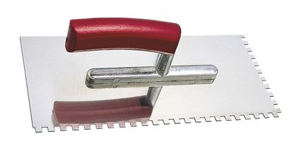 Gladilka 280x130x0,7mm E6 nerjaveča, upognjen ročaj, nazobčana P33, Z1701806