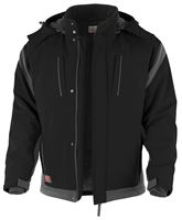 Zimska-Softshell-Jakna QUALITEX PRO, črno/siva, vel. M, P10, Z201045M