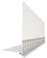 Podstavni cokel profil PVC z armirno mrežo Tip PRAKTIKA 50x1mm 2,5m/palica P25=62,5m 40kart/pal, Z4039050