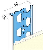 Zaključni ometni profil +PVC 1224 10mm 3,0m/palica 25pal/vez 50vez/pal, Z41224300