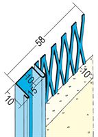 Priključni ometni profil 1312 10mm s senčno fugo 3,0m/palica 15pal/vez 47vez/pal, Z41312300