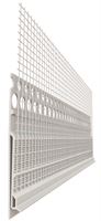 Priključni profil za pločevinaste obrobe PVC z armirno mrežo 2,50m/palica P25= 62,5m 40kart/pal, Z43749250LO