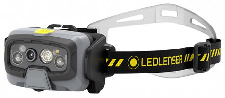 =81= LED-Akku-Stirnlampe HF8R WORK 1600 Lumen inkl. Ladekabel, Helmhalterungs-Set, Z502802