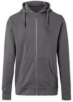 Kapuzen-Sweatjacke KÜBLER SHIRTS anthrazit 320 g/m², UV-Schutz UPF 50+, Gr. 3XL, Z5236973XL