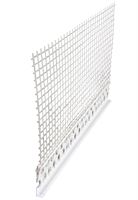 Zaključni fasadni profil PVC z mrežo 2,5m/palica, za debelino 5mm lepilne malte P25 109kart/pal., Z6410305001