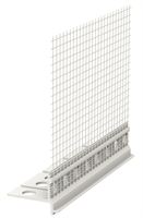 Odkapni profil PVC za okrogline z mrežico 2,5 m/palica P25=62,5 m/kart, Z6485302R250LO