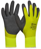 Handschuh WINTER EXTREME, gelb/schwarz, doppel beschichet, EN388+511, Gr. 10, VPE6/36, Z709382