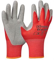 Montagehandschuh ECO GRIP, rot/grau, nahtlos, EN388, Gr. 8, VPE12/120, Z709689