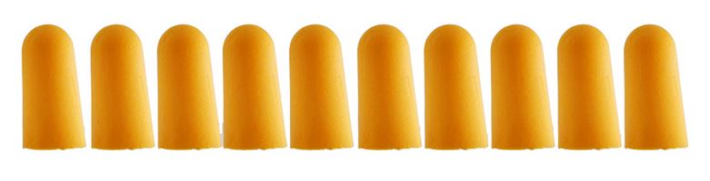 Gehörschutzstöpsel BASIC orange, SNR 34dB, EN352-2, 5Paar/Pack = 10Stk, VPE25/250, Z731100