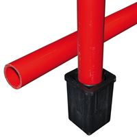 Okrogla palica iz PVC rdeča 42mm s peto za vpetje L=2,00m P10, Z760905