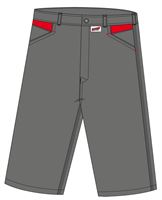 Arbeitsshorts LO-ACTIVE anthrazit/rot 245 g/m² Gr. 58 VPE5, ZLO-ACTAR-AS58