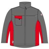 Bundjacke LO-ACTIVE anthrazit/rot 245 g/m² Gr. 62 VPE5, ZLO-ACTAR-BJ62