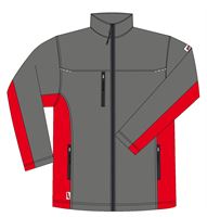 Softshell-Jacke LO-ACTIVE anthrazit/rot 300 g/m² Gr. 62 VPE5, ZLO-ACTAR-SJ62