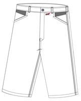 Arbeitsshorts LO-ACTIVE weiß/anthrazit 245 g/m² Gr. 56 VPE5, ZLO-ACTWA-AS56