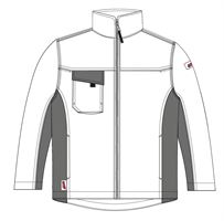 Bundjacke LO-ACTIVE weiß/anthrazit 245 g/m² Gr. 52 VPE5, ZLO-ACTWA-BJ52