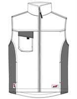 Winterweste LO-ACTIVE weiß/anthrazit 245 g/m² Gr. 54 VPE5, ZLO-ACTWA-WW54