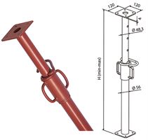 Stropni opažni podpornik 200-360cm lakiran P50, ZPP360
