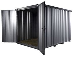 Hitro sestavljiv skladiščni kontejner SC3000+ 4x2m, dvokrilna vrata, montaža brez orodja, ZSC30004X2SZ1