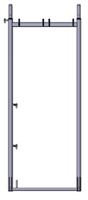Rahmen 2,0x0,74m, aus Stahl, verzinkt, ZSIGP0200