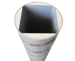 Opaž za pravokotne stebre s posnetim robom NEVOTUBE 300x300mm, posnet rob ca. 30mm, dolžine do 7m, cena za 1m, ZSRQ300300LFM
