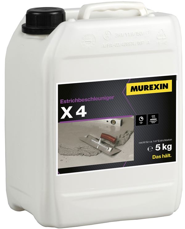 Estrichbeschleuniger X4 5kg/Kan. 96Kan./Pal, Z0031026