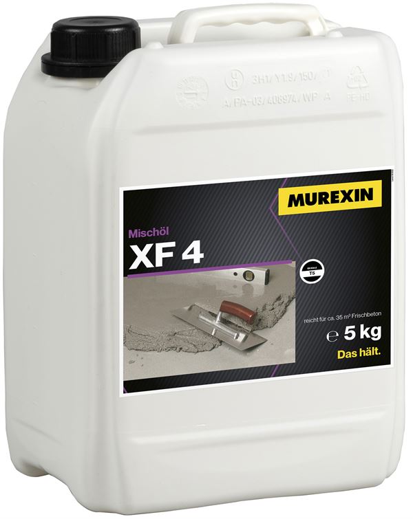 Oljni dodatek za beton in malto, XF4 brez klorida 5kg/kanister, Z004431