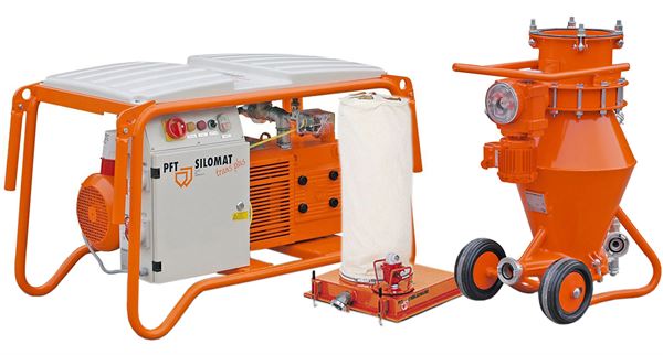Transportna naprava PFT SILOMAT TRANS PLUS 105 5,5kW z vpihovalnim pokrovom, Z00655336SET