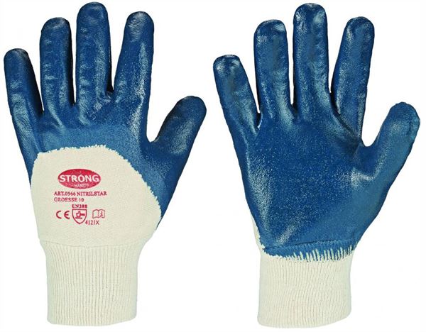 Rokavice NITRILSTAR STRONGHAND®, 2-krat prevlečene, pletene, EN 388, Vel. 9, Z052709