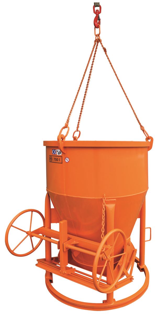 Betonsilo 1012H.10, 750l mit angeschweißter Kette und Handrad, Z1012H750