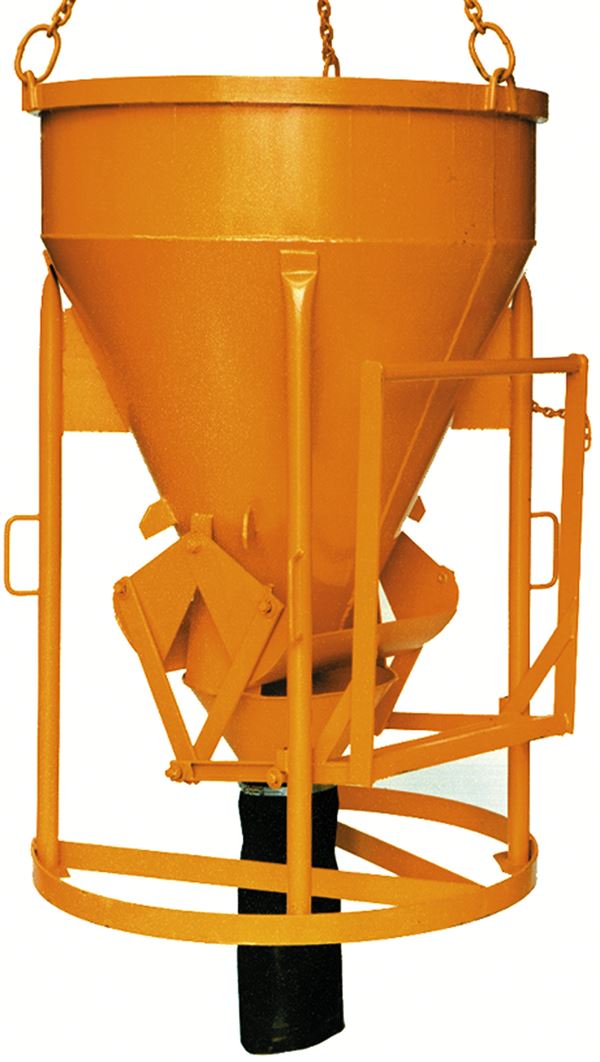 Silos za beton 1016.8, 500l cilindrično-stožčast z vzvodom za odpiranje, Z10630