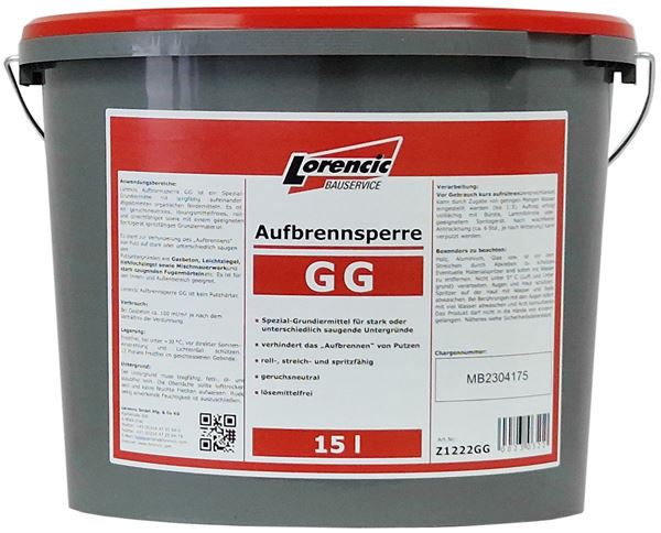 Zaporna tekočina proti hitremu sušenju podlage "GG" brez vonja 15L/vedro nevarnost zamrznitve, Z1222GG