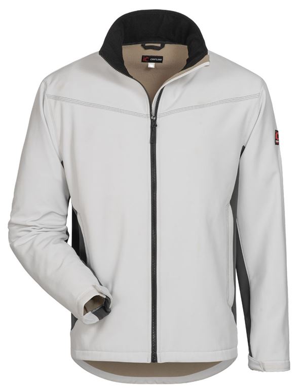 Jakna Softshell LAURIN CRAFTLAND®, belo/siva, vel. M, P5, Z19972M
