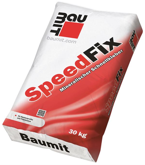 Hitro lepilo BAUMIT SPEEDFIX mineralno 30kg/vreča, 48 vreč/paleta, Z22210