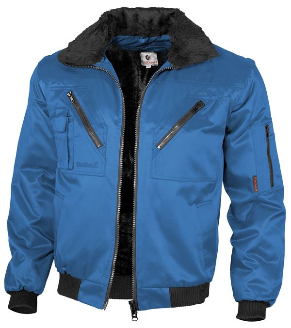 Pilotska jakna QUALITEX, kraljevsko modra, 265 g/m², vel. L, Z23610L