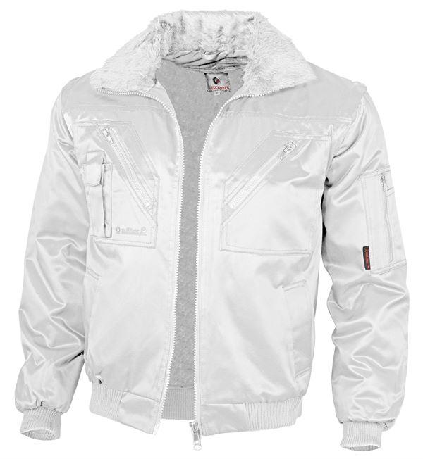 Pilotska jakna QUALITEX, bela, 265 g/m², vel. L, Z23611L