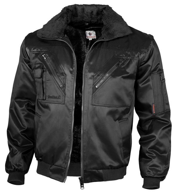Pilotska jakna QUALITEX, črna, 265 g/m², vel. L, Z23618L