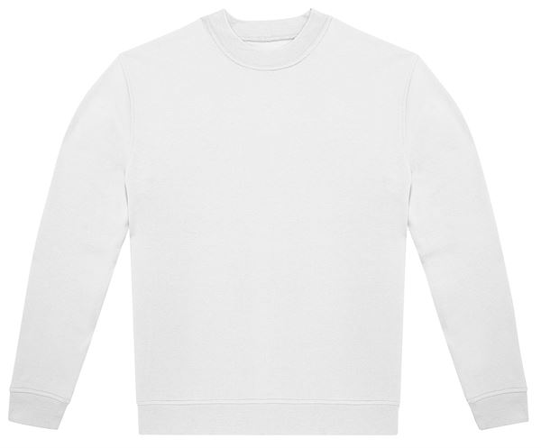 Sweatshirt B&C WG004, weiß, 280g/m², Gr. S, VPE10, Z23642WS