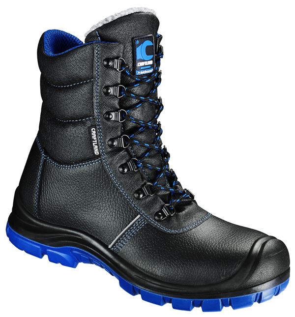 Bausicherheitsschuh Winter OSTRAU, schwarz/blau, EN ISO 20345 S3 SRC, Gr. 41, Z3342041