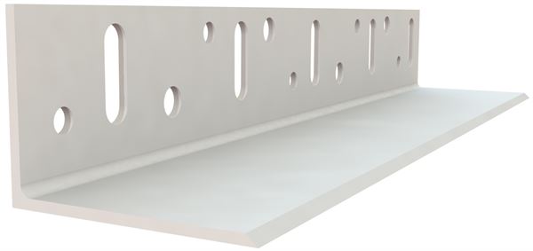 PVC cokl profil, stenski del. BSOP02, 55 mm, 2.5 m, 25 palic/karton (62,5m), 40 kart/paleta, Z4038055