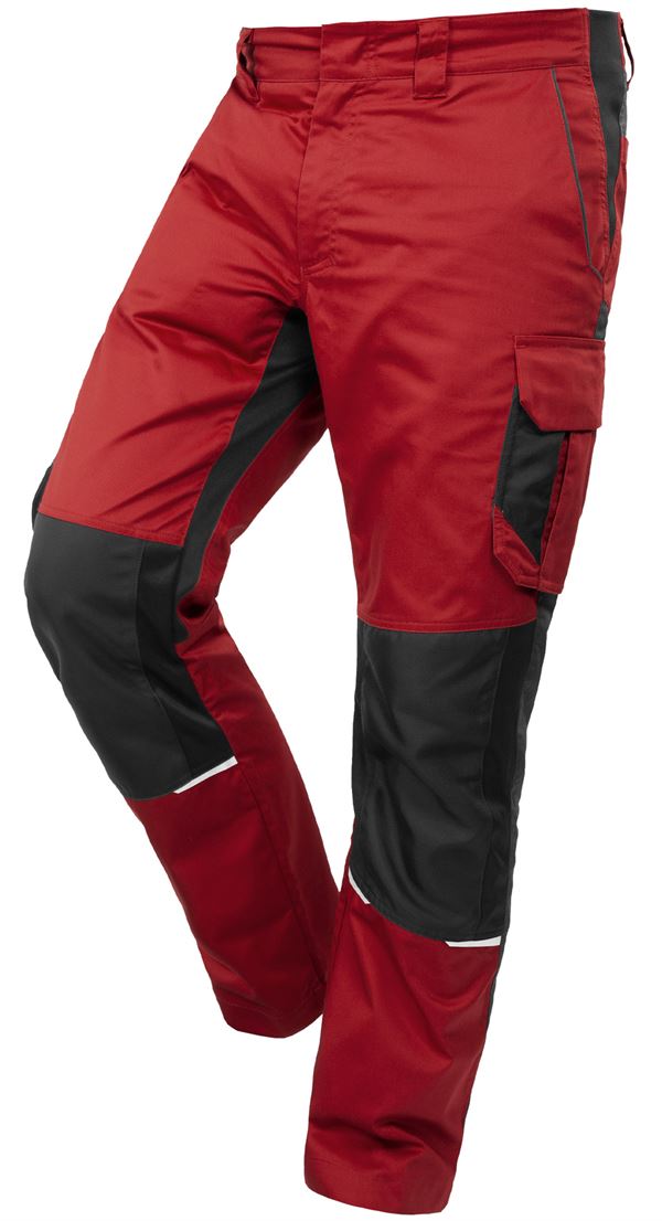 Bundhose QUALITEX IND, rot/anthrazit, 250 g/m², Gr. 62, Z42014-RABH62