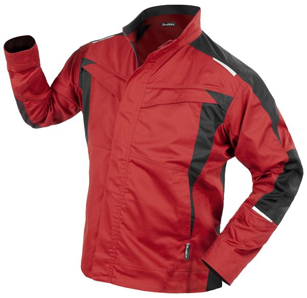 Bundjacke QUALITEX IND, rot/anthrazit, 250 g/m², Gr. S, Z43014-RABJS
