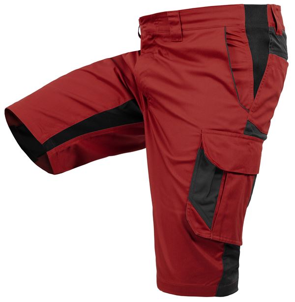 Arbeitsshorts QUALITEX IND, rot/anthrazit, 250 g/m², Gr. 52, Z47014-RAAS52